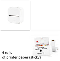 Portable Mini Thermal Label Printer Home Photo Printer Student Wrong Question Printer Bluetooth-Compatible Mini Label Printer Price Tag