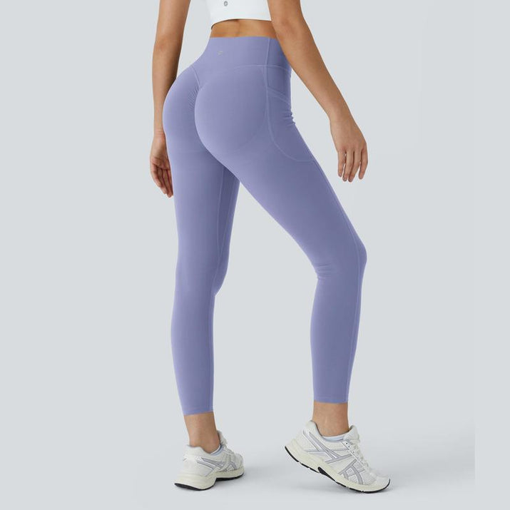 Halara Women'S Ultrasculpt Socinched High Waisted Scrunch Butt Lifting Tummy Control Side Pocket Training Leggings No Front Crotch Seam #Novatopfinds #Rushready2025 #Fall #Fallfasion