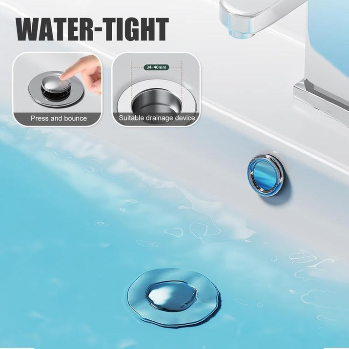 Bathroom Sink Stopper Hair Catcher, Universal Pop up Sink Drain Filter with Stainless Steel Filter Basket, Bathroom Sink Drain Strainer
