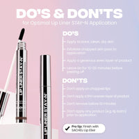 LIP LINER STAY-N - Peel-Off Lip Liner Stain - All Day & Night Lipliner with Hyaluronic Acid & Vitamin E - Long Lasting Formula - 0.12 Fl Oz / 3.5 Ml