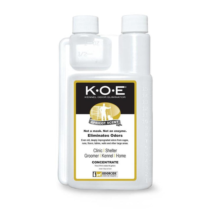 K.O.E. 16Oz Concentrate - Kennel Odor Eliminator - Non-Enzymatic Formula, KOE, Apricot, Fresh Original Scent, 16 Oz Pint [KOEA-P, KOEFS-P, KOE-P]