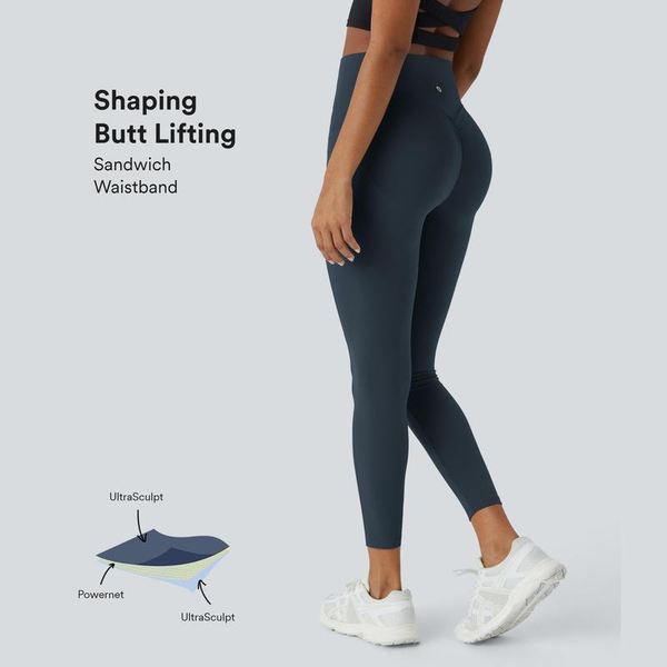 Halara Women'S Ultrasculpt Socinched High Waisted Scrunch Butt Lifting Tummy Control Side Pocket Training Leggings No Front Crotch Seam #Novatopfinds #Rushready2025 #Fall #Fallfasion