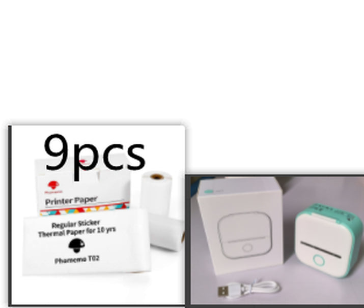 Portable Mini Thermal Label Printer Home Photo Printer Student Wrong Question Printer Bluetooth-Compatible Mini Label Printer Price Tag