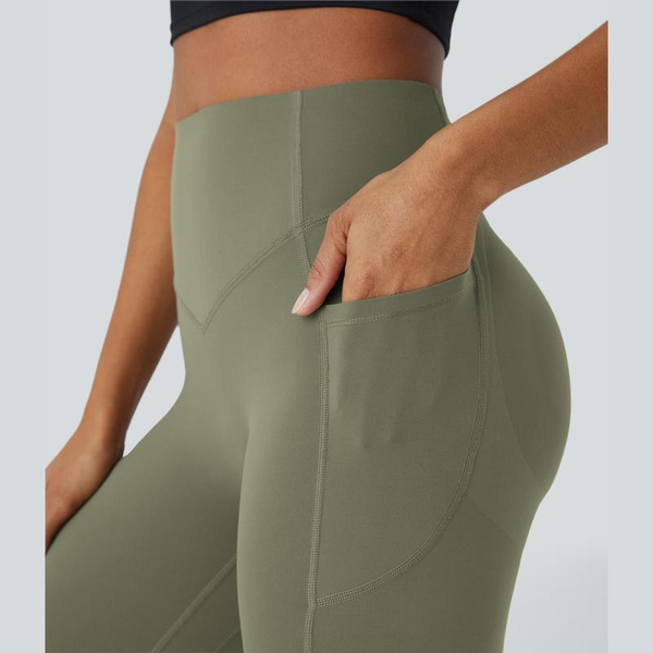 Halara Women'S Ultrasculpt Socinched High Waisted Scrunch Butt Lifting Tummy Control Side Pocket Training Leggings No Front Crotch Seam #Novatopfinds #Rushready2025 #Fall #Fallfasion