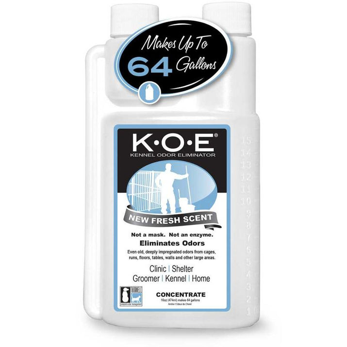 K.O.E. 16Oz Concentrate - Kennel Odor Eliminator - Non-Enzymatic Formula, KOE, Apricot, Fresh Original Scent, 16 Oz Pint [KOEA-P, KOEFS-P, KOE-P]