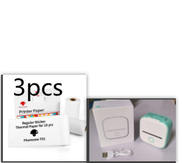Portable Mini Thermal Label Printer Home Photo Printer Student Wrong Question Printer Bluetooth-Compatible Mini Label Printer Price Tag
