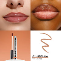 LIP LINER STAY-N - Peel-Off Lip Liner Stain - All Day & Night Lipliner with Hyaluronic Acid & Vitamin E - Long Lasting Formula - 0.12 Fl Oz / 3.5 Ml