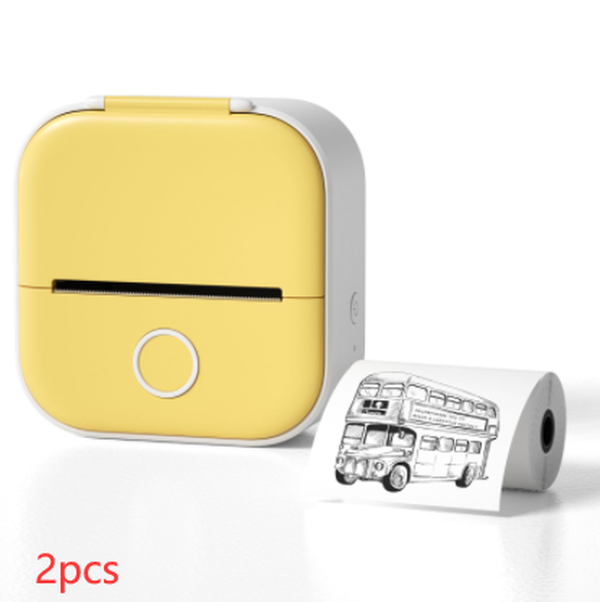 Portable Mini Thermal Label Printer Home Photo Printer Student Wrong Question Printer Bluetooth-Compatible Mini Label Printer Price Tag